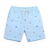 Shorts Surf  Azul Estampada