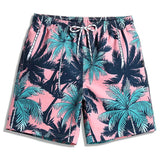 Shorts com Estampa Tropical Rosa