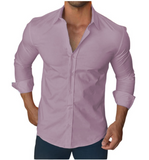 CAMISA SOCIAL SLIM FIT ROSA