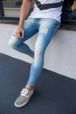 Calça Jeans Skinny Destroyed