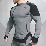 Blusa Masculina Atletic Slim com Zíper Deslocado